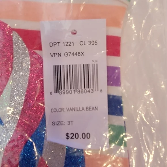 5 for $40 sale Unicorn tshirt size 3T new - Picture 3 of 5